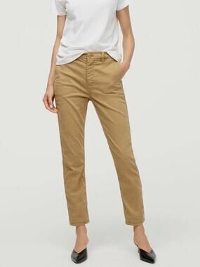 J. Crew Vintage Slim Straight Stretch Chino Pant Brown Khaki 30 AB648
